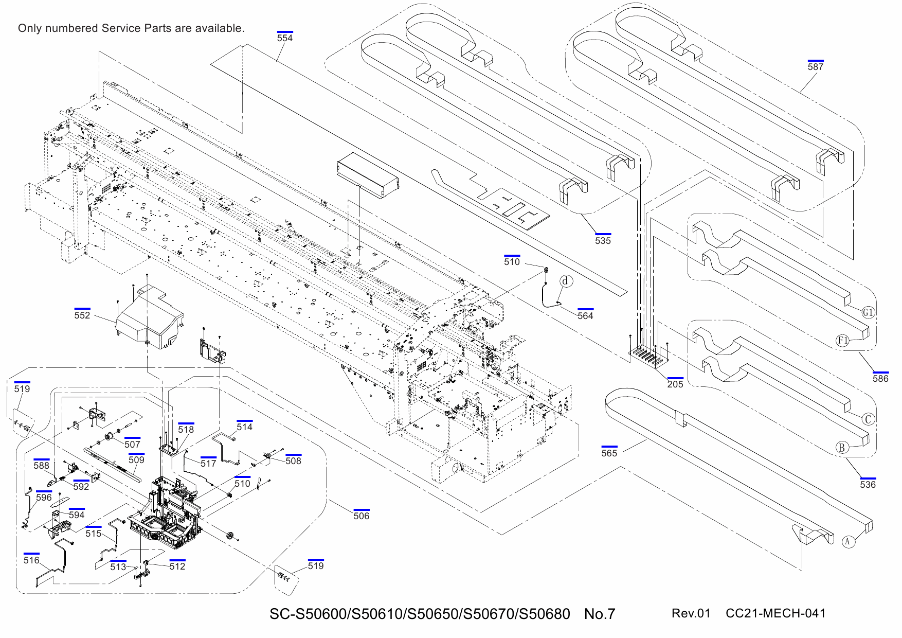 EPSON SureColor S50600 S50610 S50650 S50670 S50680 Parts Manual-6 EPSON SureColor S50600 S50610 S50650 S50670 S50680 Parts Manual-6